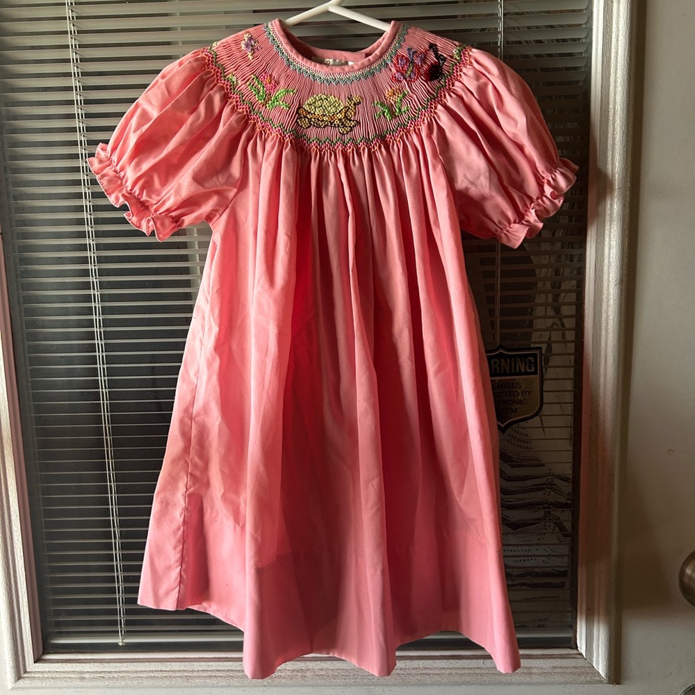 Rosalina Pink Dress with Floral Embroidery